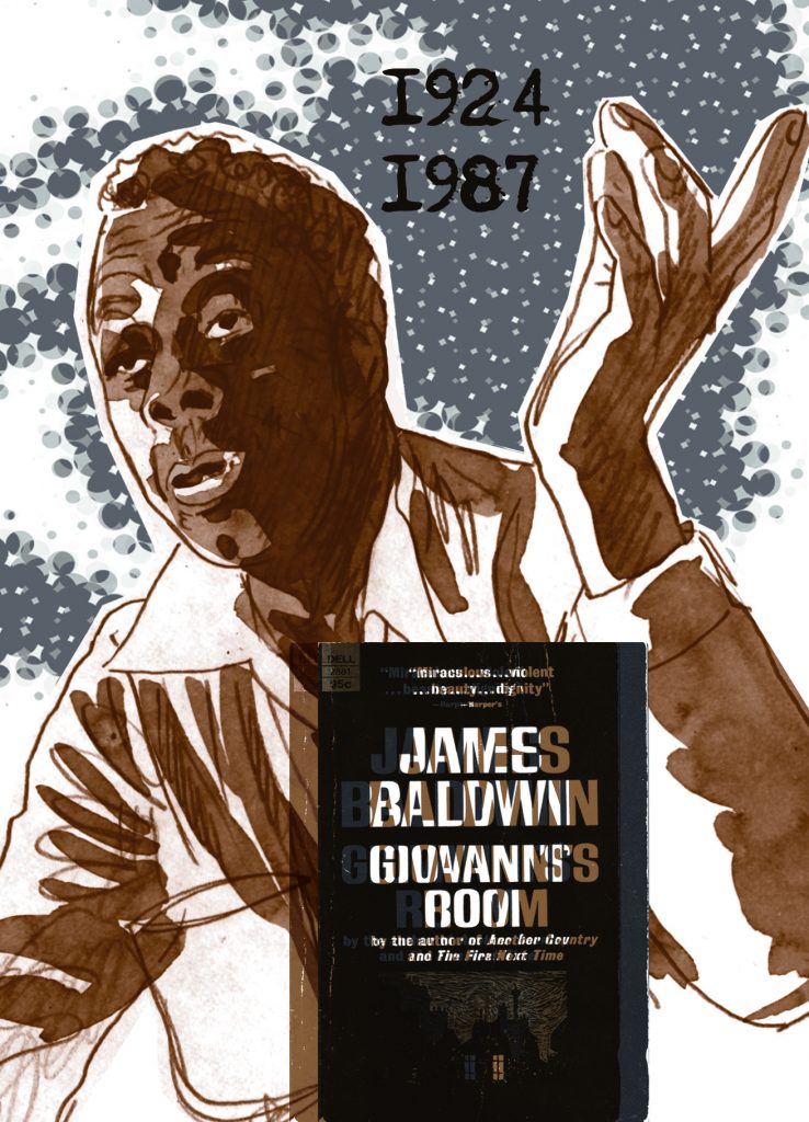 Postcard image: James Baldwin
