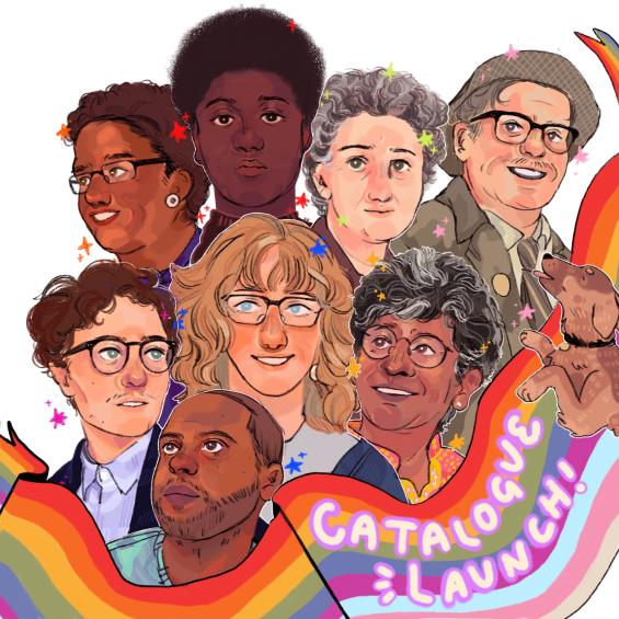 Illustrations of lgbtq+ writers